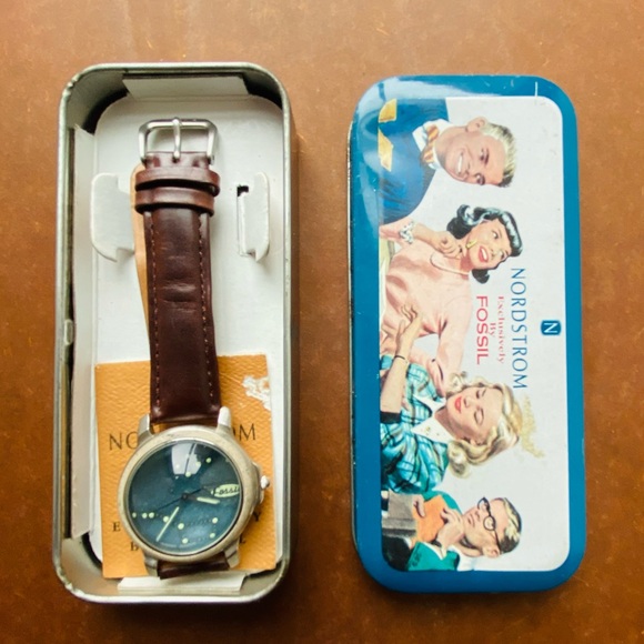 RARE 1995 FOSSIL GALAXY WATCH BW-6776 - Picture 8 of 9